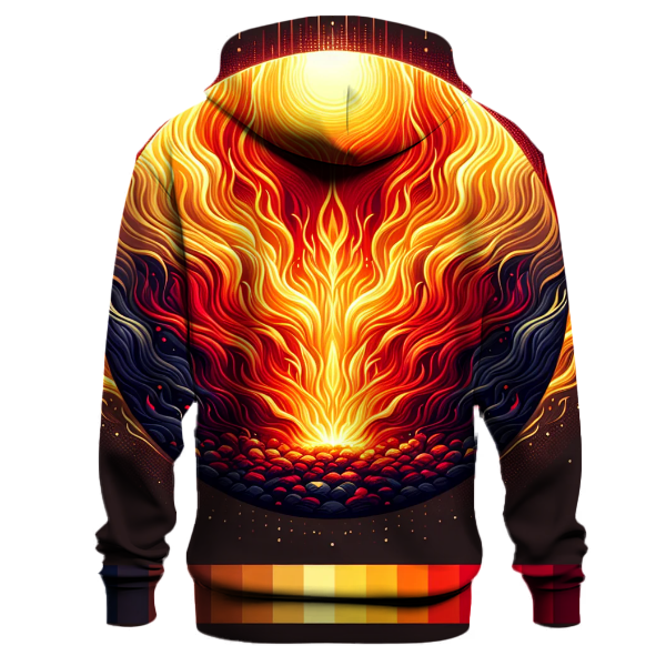 Golden Ember Blaze Hoodie