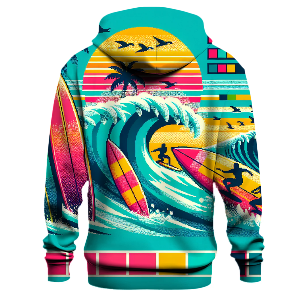 Digital Wave Rider Hoodie