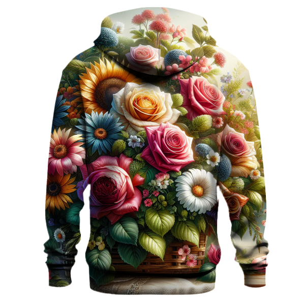Artistic Floral Delight Hoodie