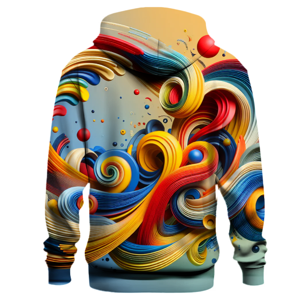 Retro Rainbow Swirls Hoodie