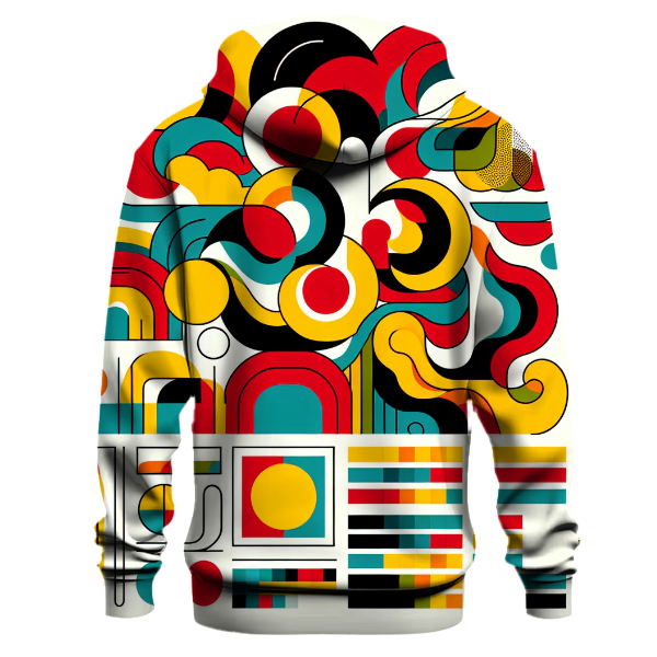 Bold Retro Abstract Hoodie