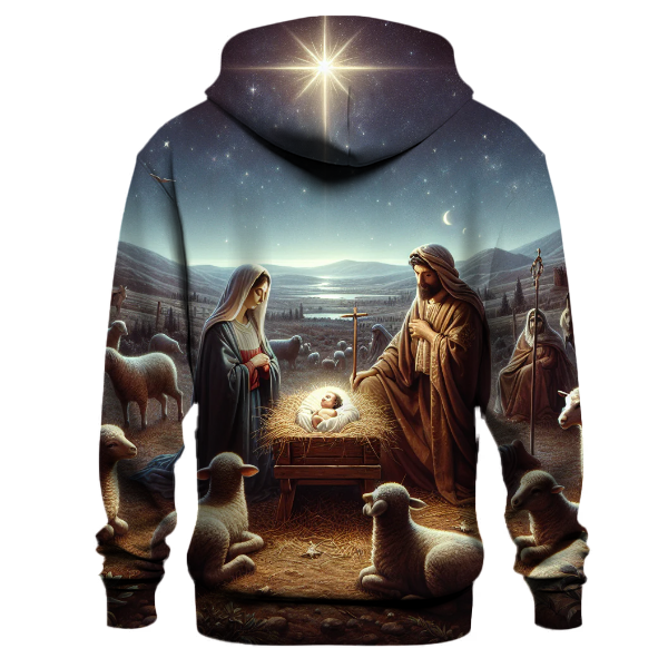 Starlit Nativity Scene Hoodie