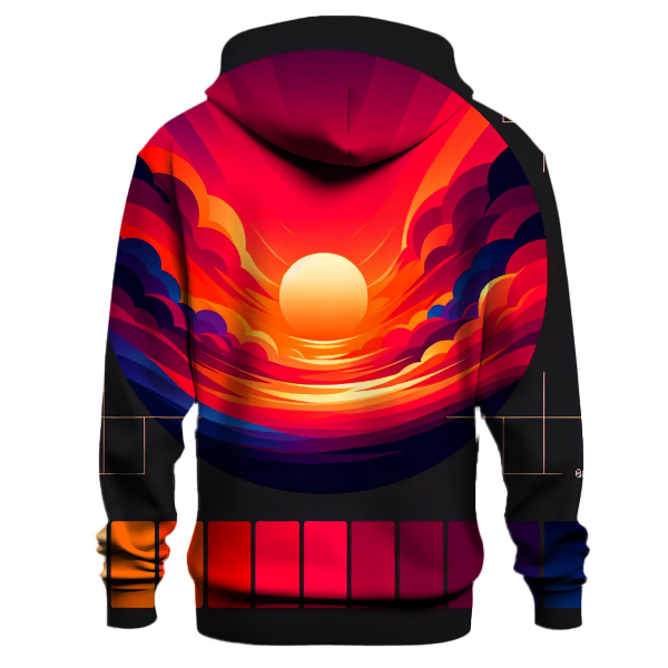 Fiery Blaze Gradient Hoodie