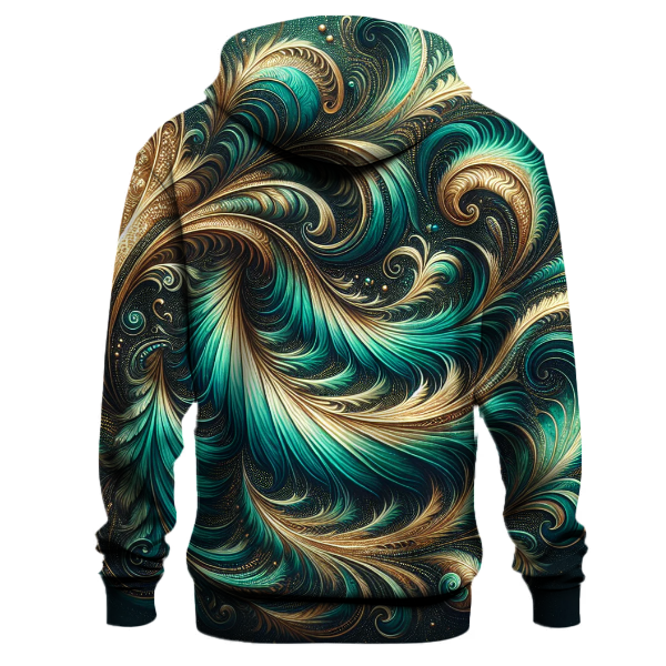Peacock Feather Glow Hoodie