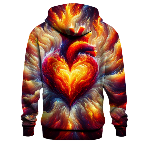 Flaming Heart Hoodie