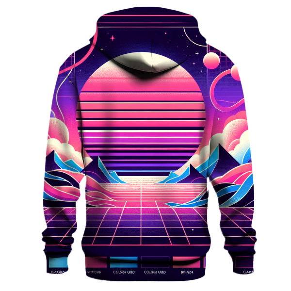 Synthwave Sunset Design Hoodie