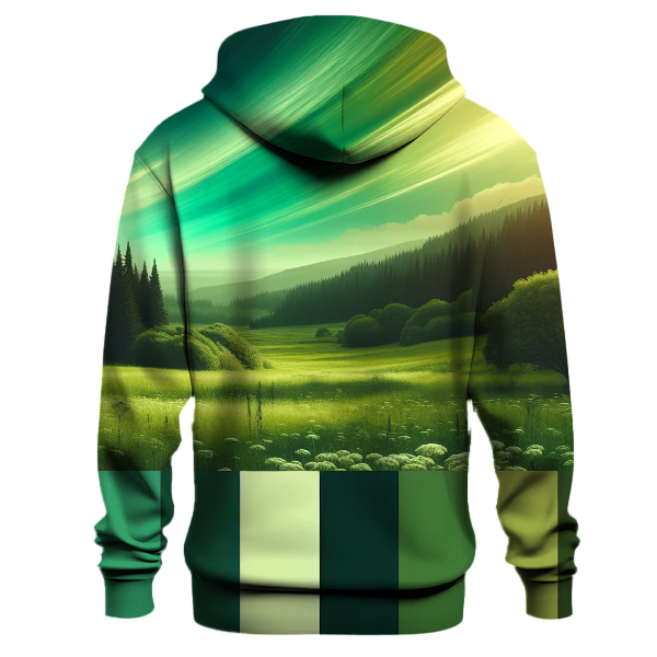 Lush Green Fields Gradient Hoodie
