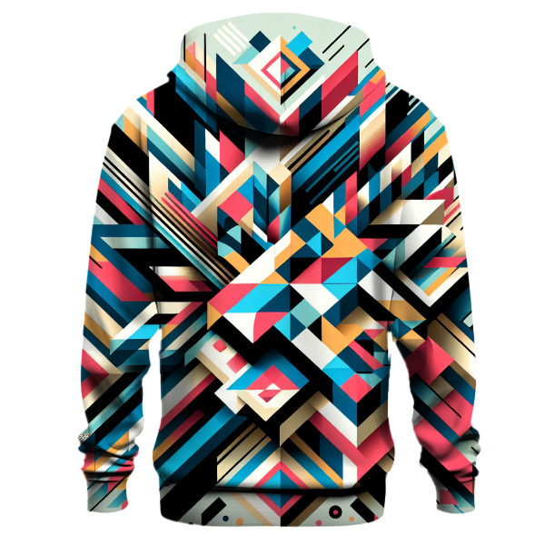 Daring Abstract Geometric Shapes Hoodie