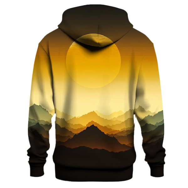 Sunset Over the Mountains Gradient Hoodie