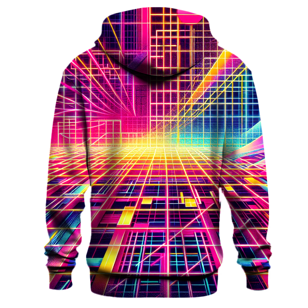 Neon Party Grid Hoodie