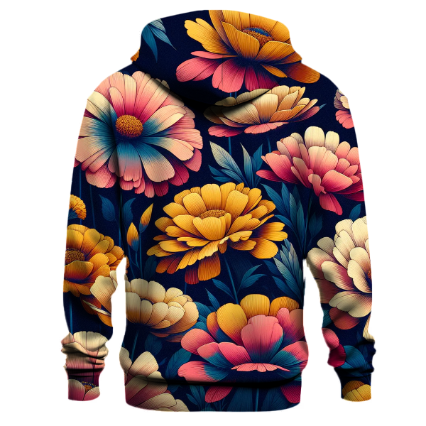 Vibrant Flower Field Hoodie