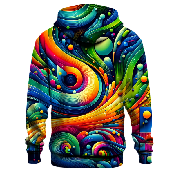 Digital Geometric Fusion Hoodie