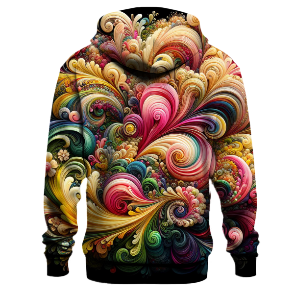 Garden Paradise Tie-dye Design Hoodie