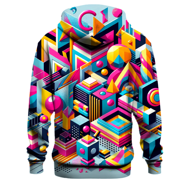 Electric 80s Geometric Hoodie