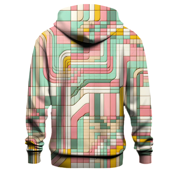 Pastel Groovy Checkered Hoodie