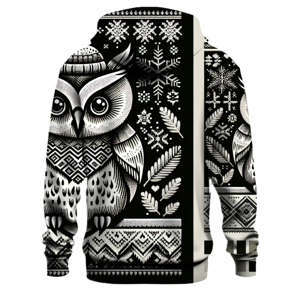 Nordic Knit Owl Hoodie
