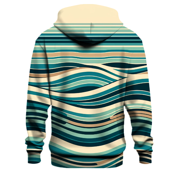Peaceful Waves Striped Hoodie