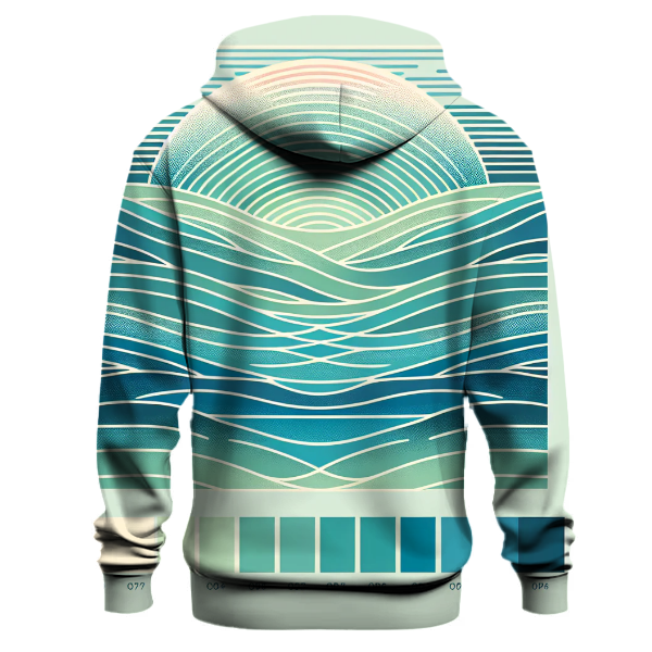 Ocean Breeze Gradient Design Hoodie