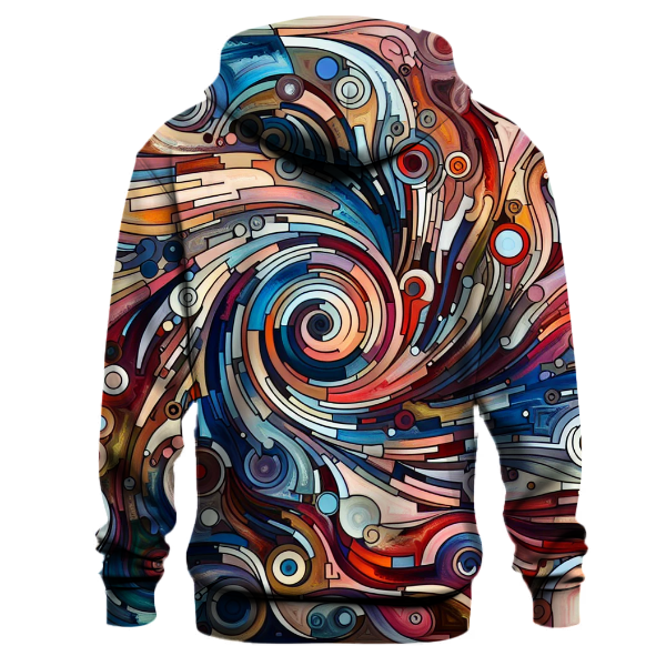 Energetic Abstract Splash Hoodie