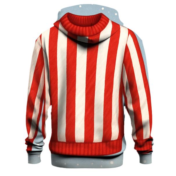Candy Cane Stripe Pattern Hoodie