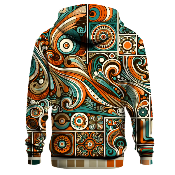 Groovy Retro Pattern Hoodie