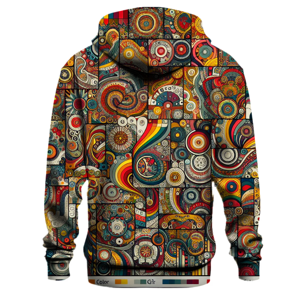 Funky Patchwork Art Hoodie