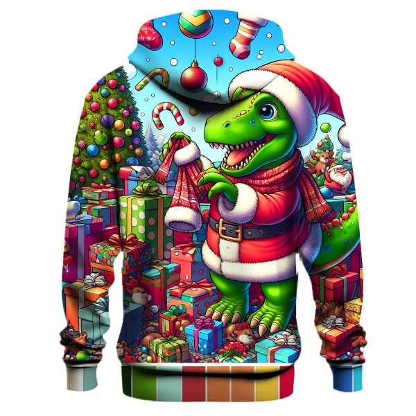Merry Christmas Dino Hoodie
