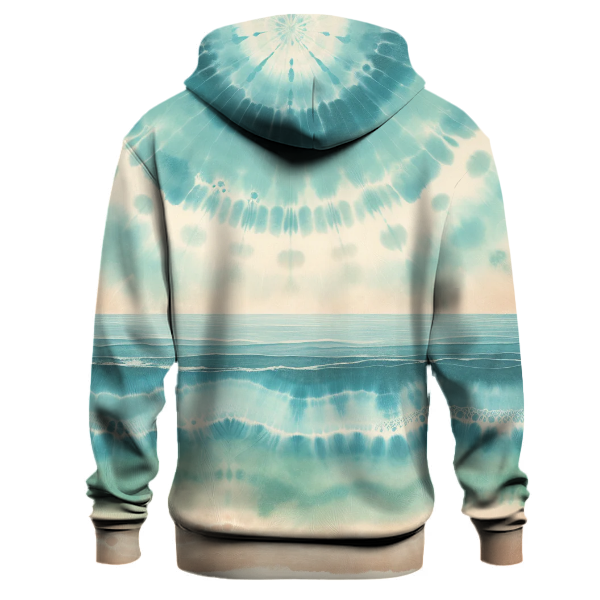 Serene Seascape Tie-dye Design Hoodie