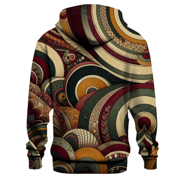 Chic Retro Floral Hoodie