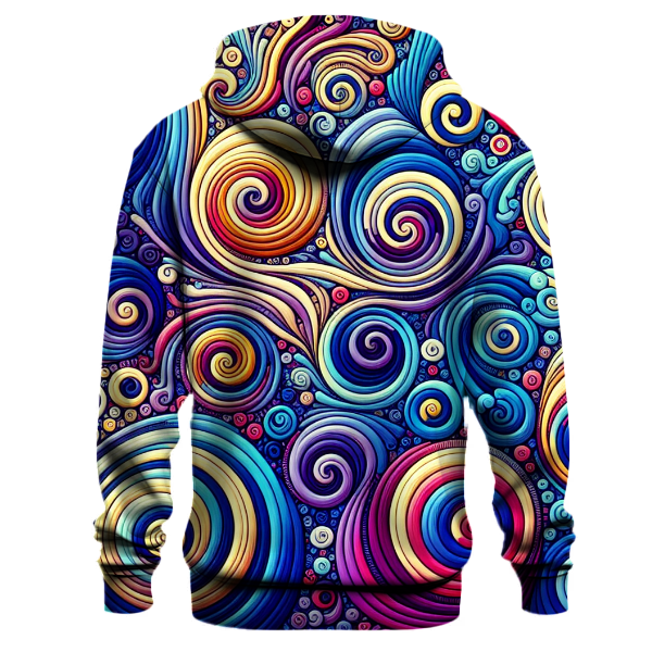 Retro Tie-Dye Spirals Hoodie