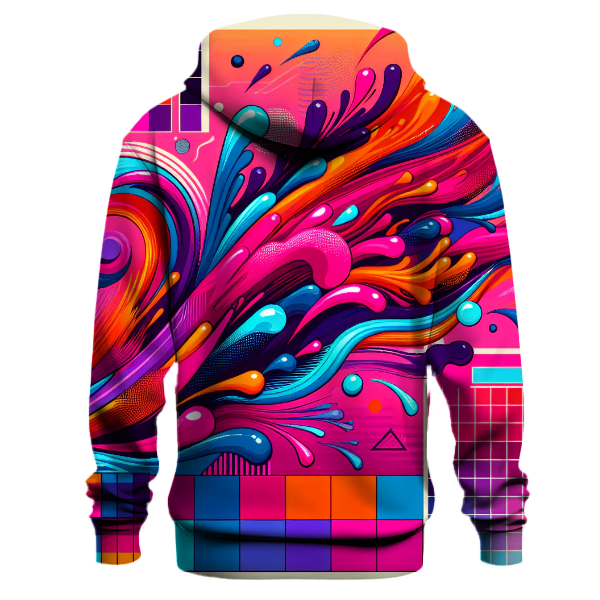 Funky 80s Prints Hoodie