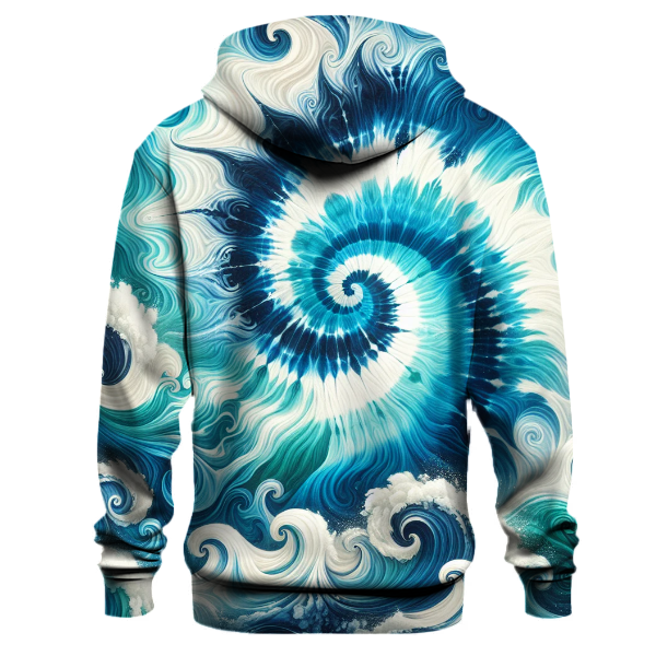 Glistening Ocean Wave Tie-dye Hoodie