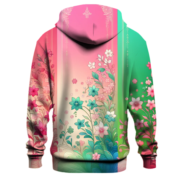 Bright Spring Blossom Gradient Hoodie