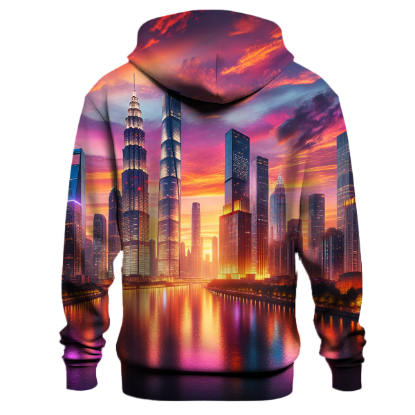 City Skyline at Dusk Hoodie