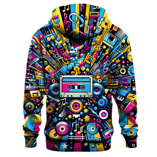 Rad Retro Music Scene Hoodie