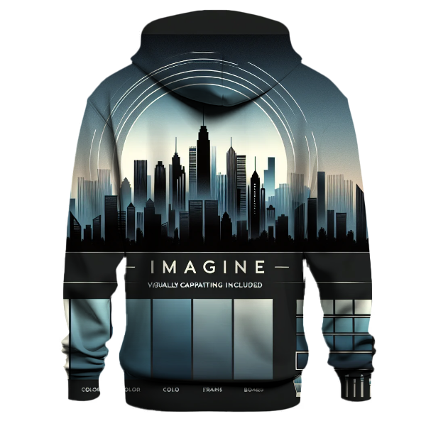 Cityscape Skyline Gradient Hoodie