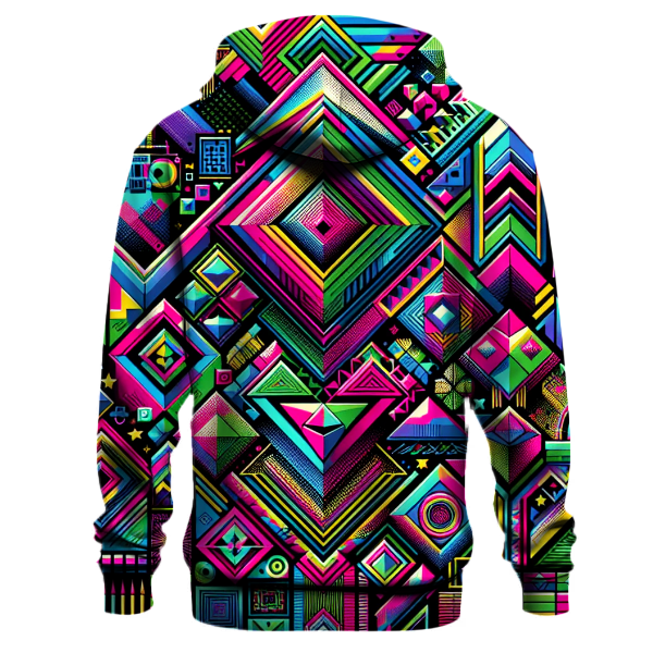 Bold Neon Patterns Hoodie