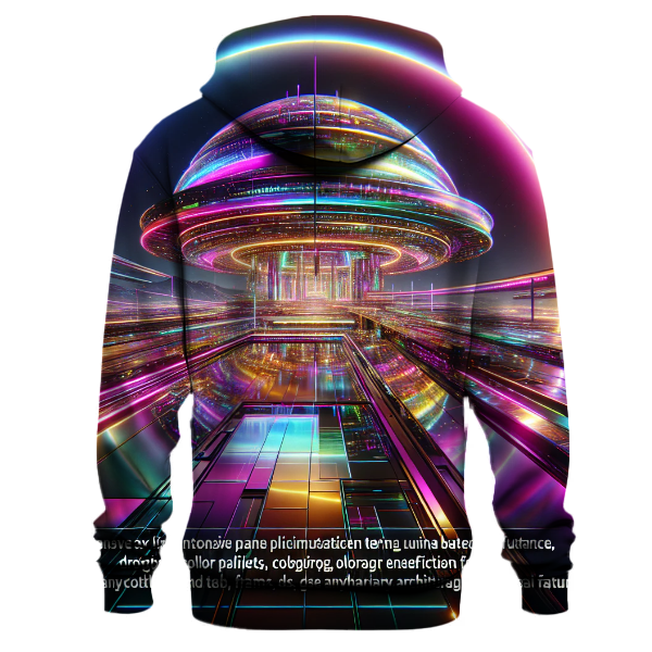 Sci-Fi Neon Dreamscape Hoodie