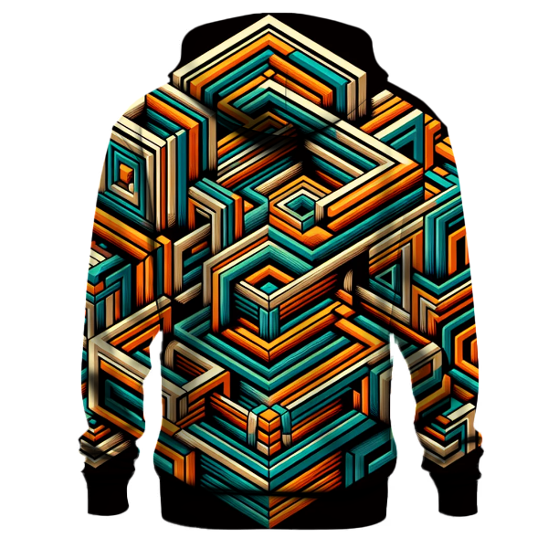 Groovy Geometric Wonderland Hoodie