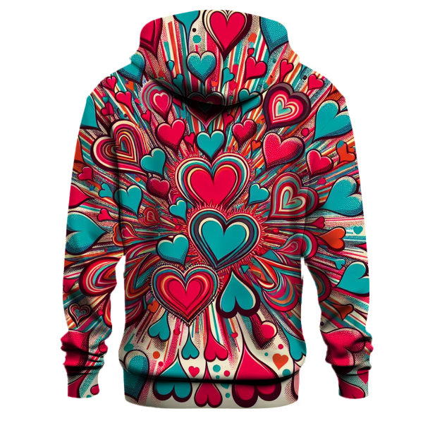 Lively Heart Patterns Hoodie