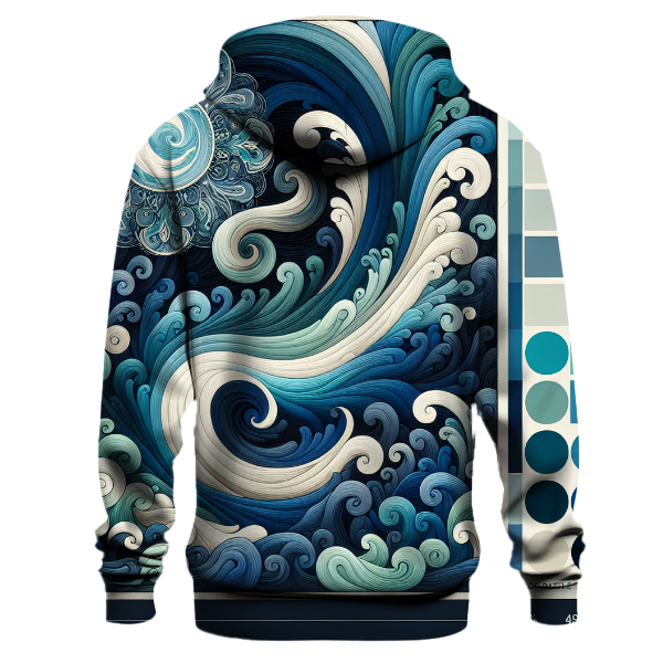 Cascading Waves Tie-Dye Hoodie