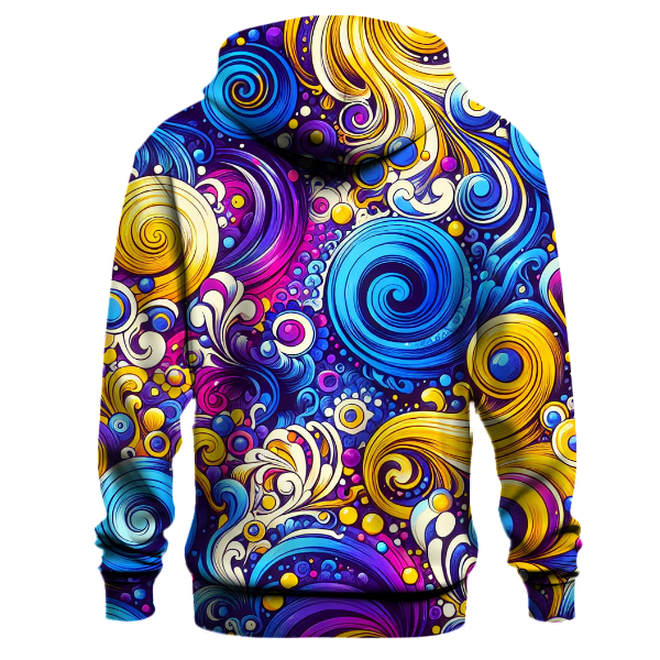 Retro Tie Dye Spirals Hoodie