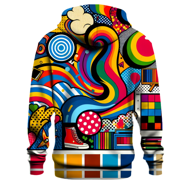 Colorful Pop Art Graphics Hoodie