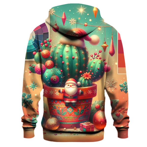 Christmas Cactus Quirky Hoodie