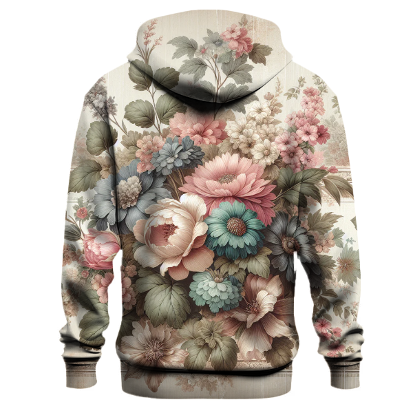 Vintage Floral Harmony Hoodie