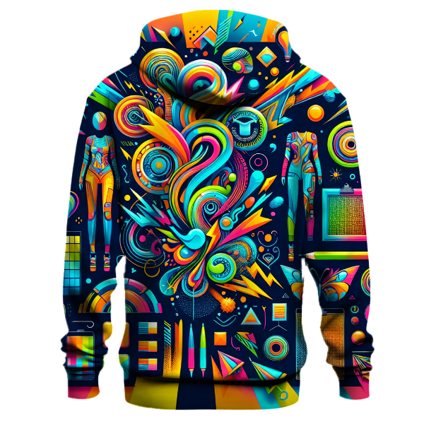 Electric 80s Shapes Hoodie