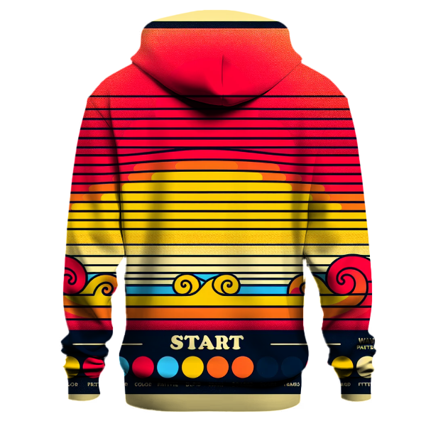 Retro Gradient Wave Hoodie