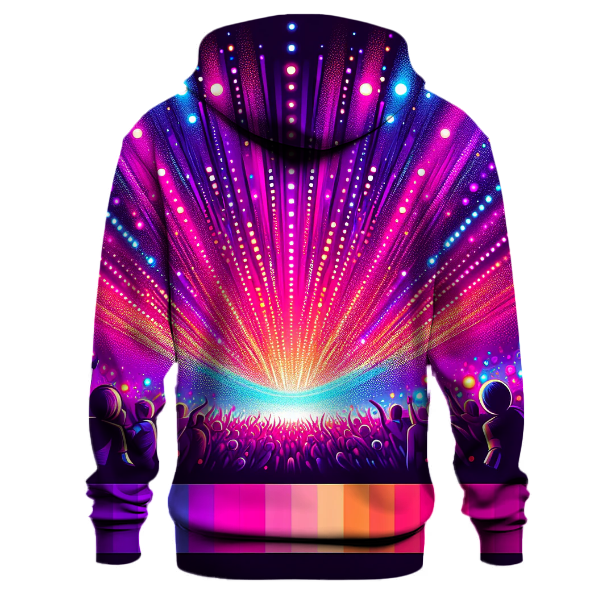 Festival Lights Gradient Design Hoodie