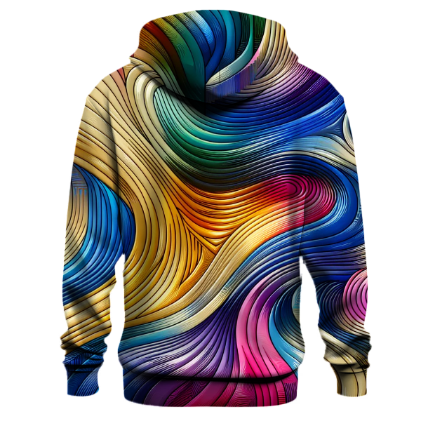 Chromatic Nostalgia Wave Hoodie