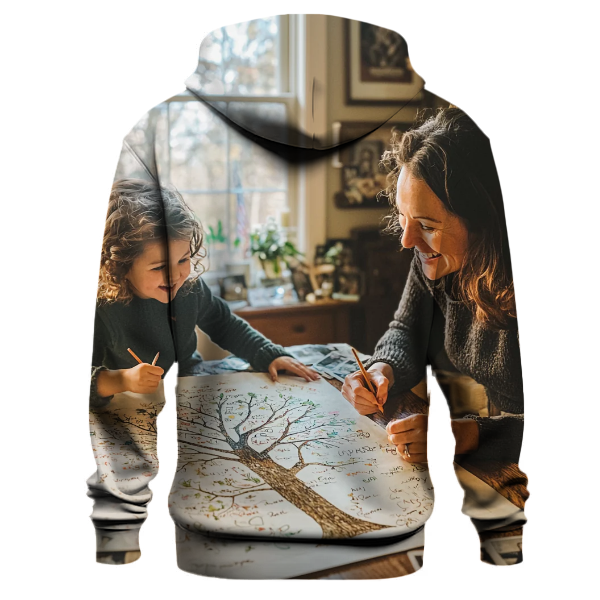 A Journey Through Time Family Tree Exploration Hoodie